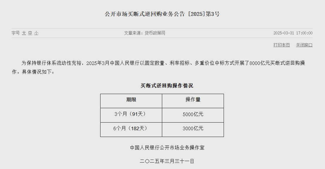 中国人民银行：互换便利工具已开展2次操作 总金额1050亿元