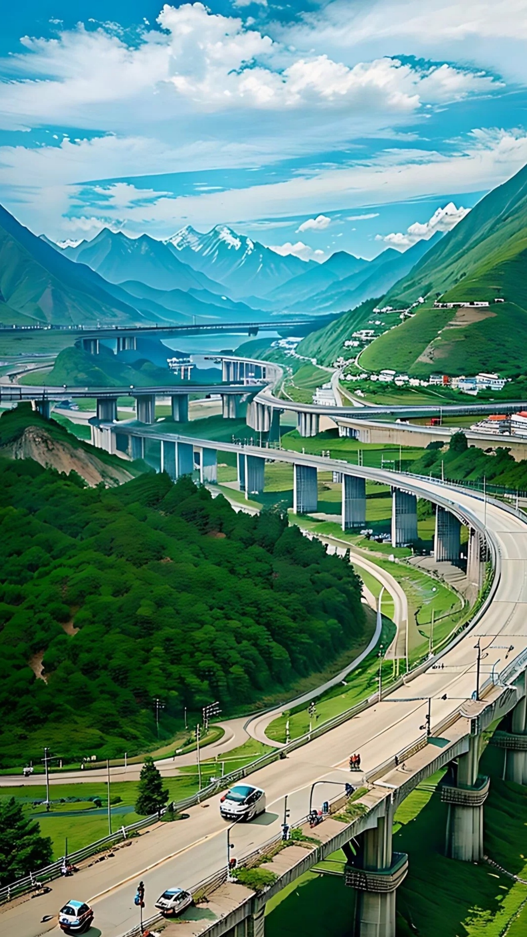 我国已建成全球最大的高速铁路网、高速公路网和邮政快递网