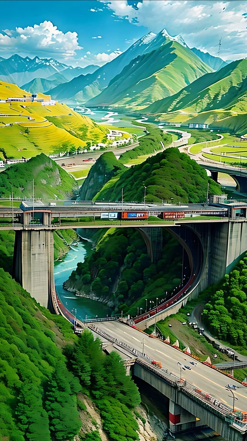 我国已建成全球最大的高速铁路网、高速公路网和邮政快递网